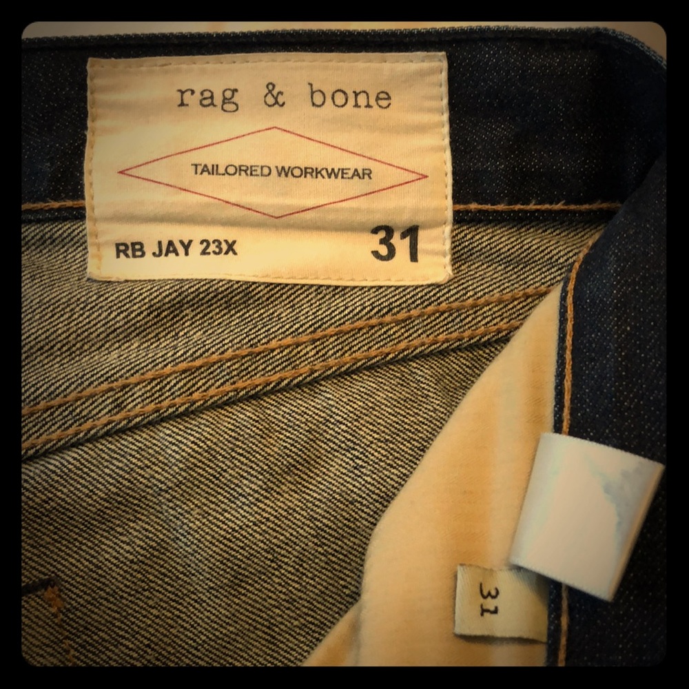 rag & bone RB JAY 23X Slim Dark Blue Men's Jeans - 31